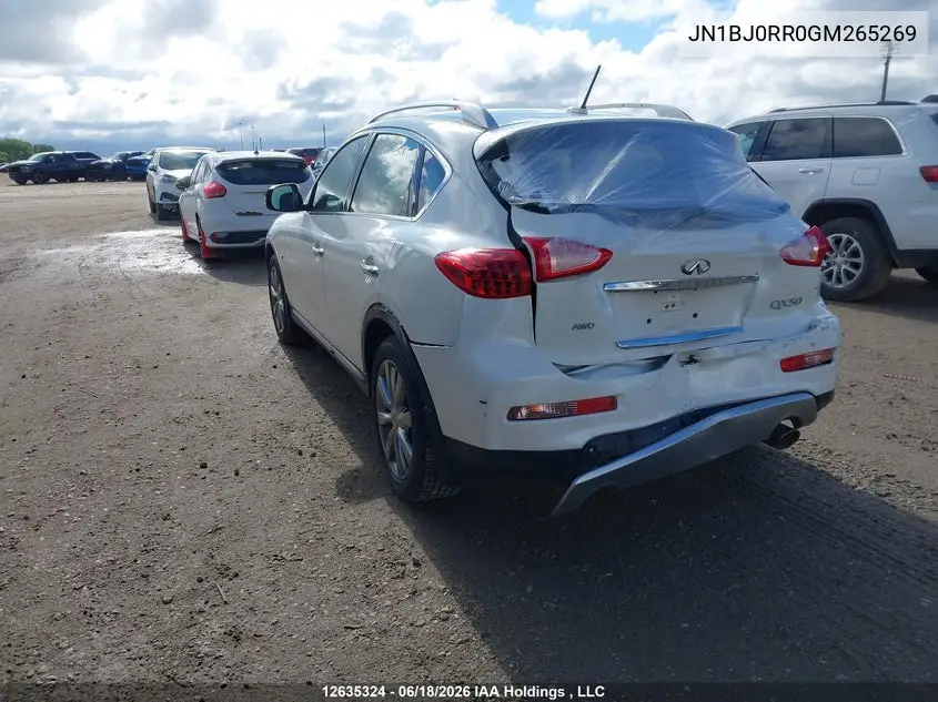 2016 Infiniti Qx50 VIN: JN1BJ0RR0GM265269 Lot: 12635324