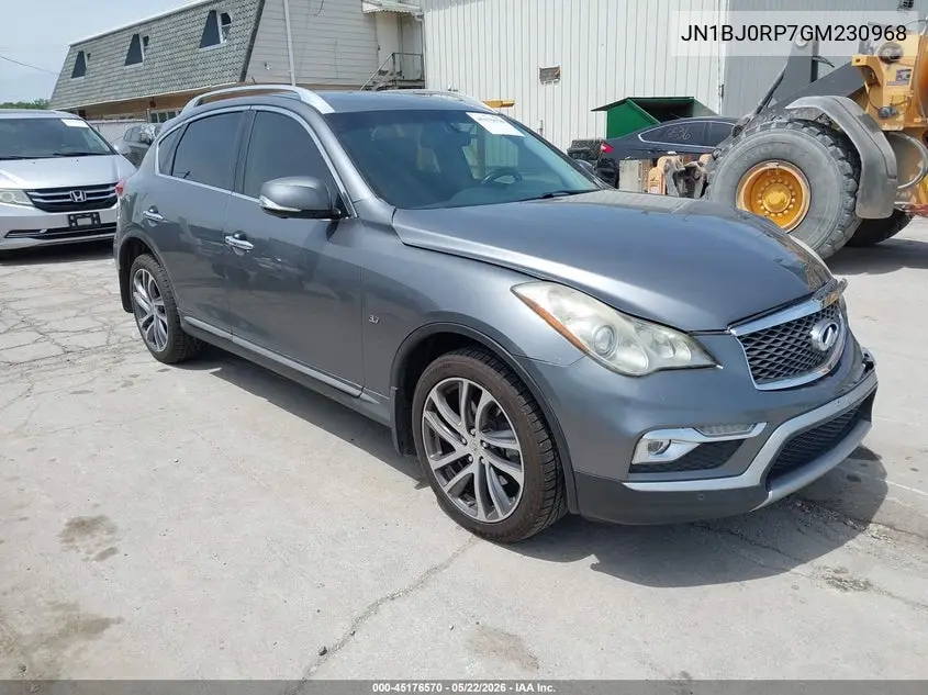 2016 Infiniti Qx50 VIN: JN1BJ0RP7GM230968 Lot: 45176570