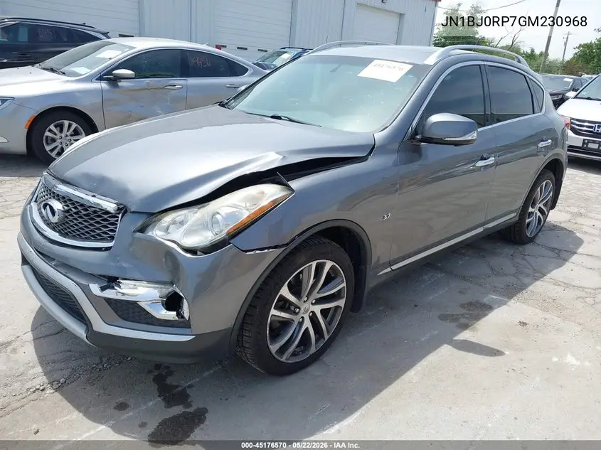 2016 Infiniti Qx50 VIN: JN1BJ0RP7GM230968 Lot: 45176570