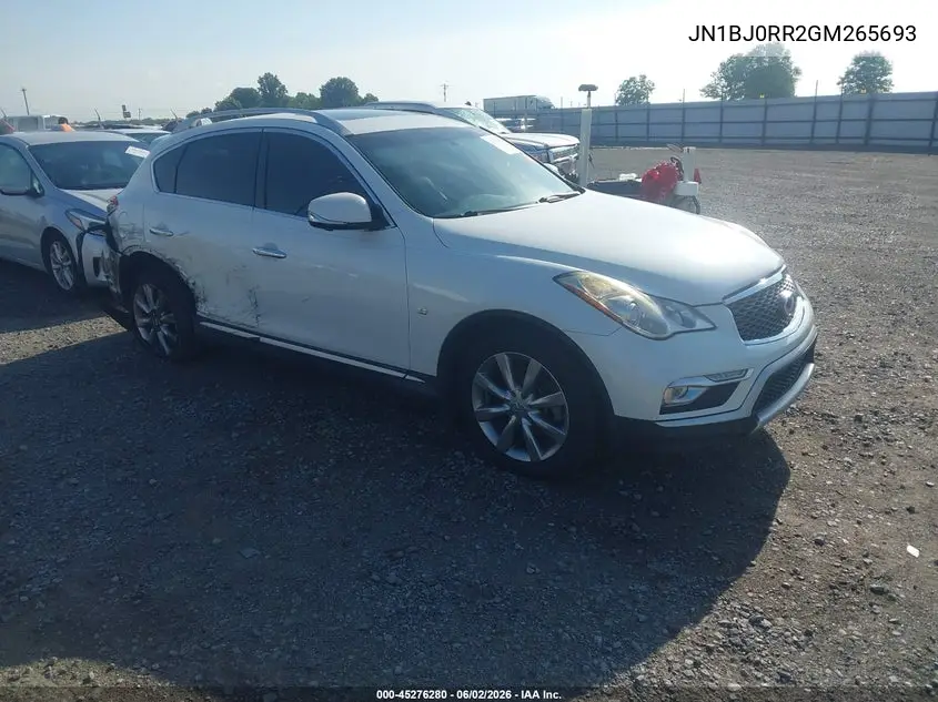2016 Infiniti Qx50 VIN: JN1BJ0RR2GM265693 Lot: 45276280