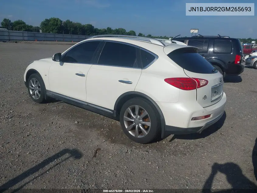 2016 Infiniti Qx50 VIN: JN1BJ0RR2GM265693 Lot: 45276280