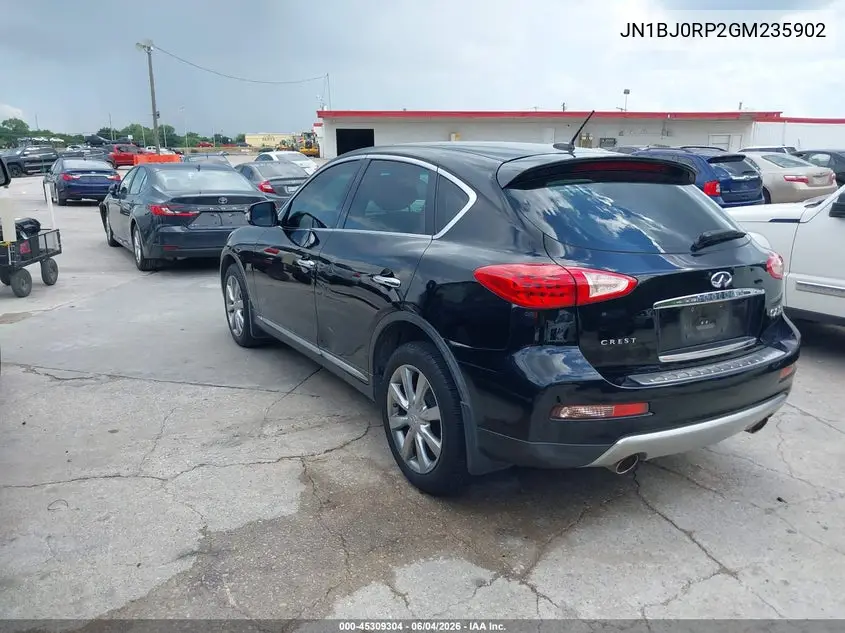 2016 Infiniti Qx50 VIN: JN1BJ0RP2GM235902 Lot: 45309304