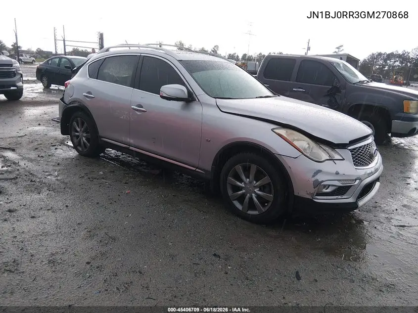 2016 Infiniti Qx50 VIN: JN1BJ0RR3GM270868 Lot: 45406709