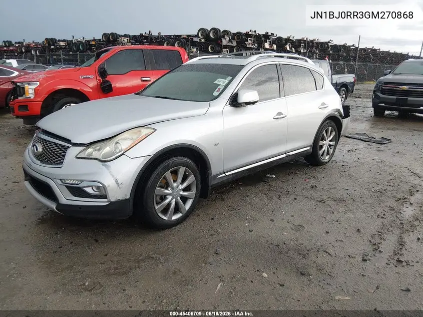 2016 Infiniti Qx50 VIN: JN1BJ0RR3GM270868 Lot: 45406709