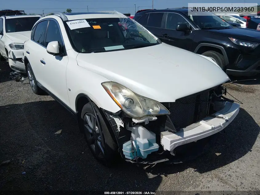 2016 Infiniti Qx50 VIN: JN1BJ0RP6GM233960 Lot: 45612801
