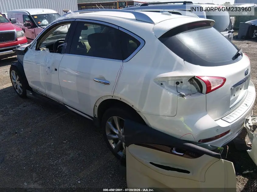 2016 Infiniti Qx50 VIN: JN1BJ0RP6GM233960 Lot: 45612801
