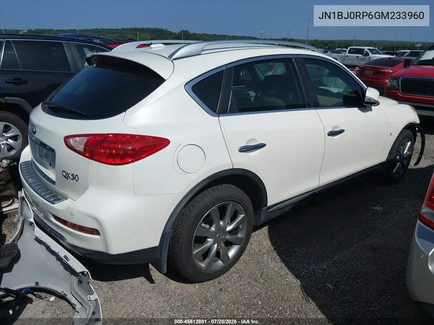 2016 Infiniti Qx50 VIN: JN1BJ0RP6GM233960 Lot: 45612801
