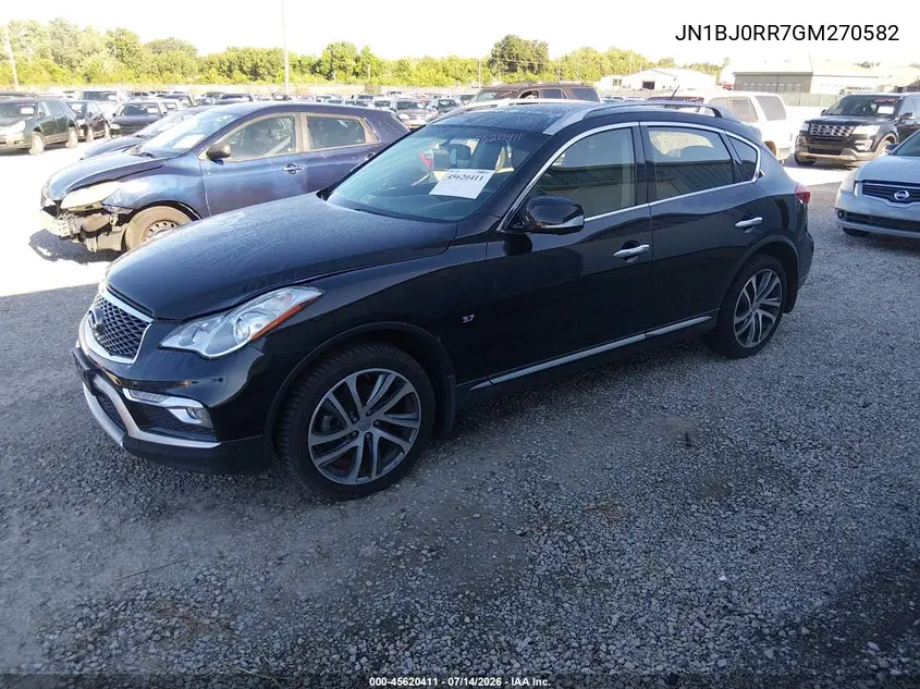 2016 Infiniti Qx50 VIN: JN1BJ0RR7GM270582 Lot: 45620411