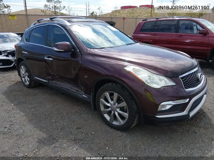 2016 Infiniti Qx50 VIN: JN1BJ0RR6GM261100 Lot: 45652929