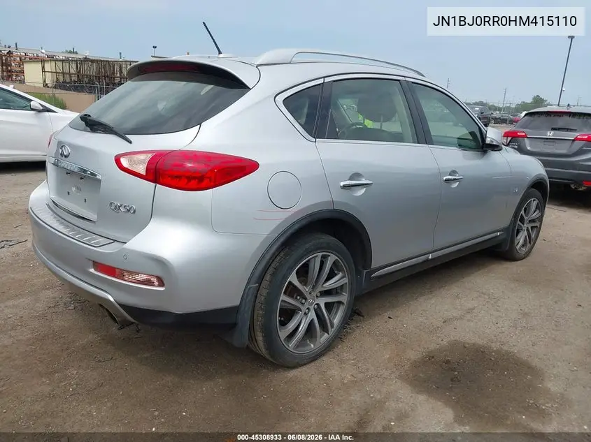 2017 Infiniti Qx50 VIN: JN1BJ0RR0HM415110 Lot: 45308933