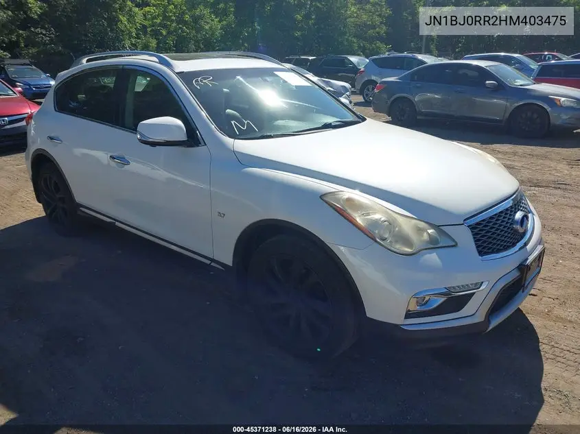 2017 Infiniti Qx50 VIN: JN1BJ0RR2HM403475 Lot: 45371238