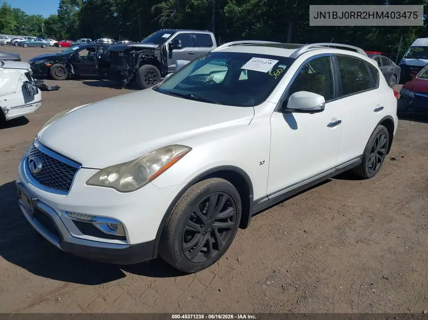 2017 Infiniti Qx50 VIN: JN1BJ0RR2HM403475 Lot: 45371238