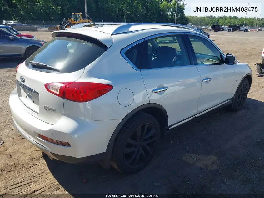 2017 Infiniti Qx50 VIN: JN1BJ0RR2HM403475 Lot: 45371238