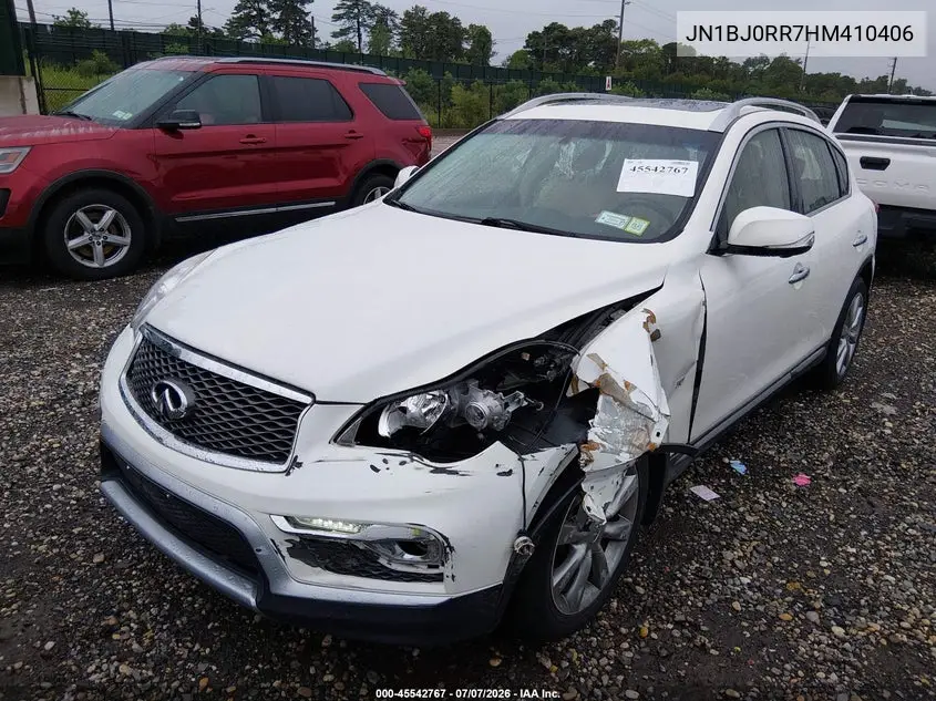 2017 Infiniti Qx50 VIN: JN1BJ0RR7HM410406 Lot: 45542767
