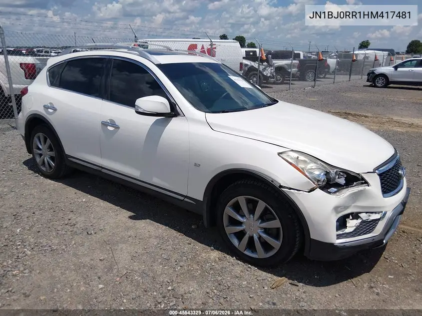 2017 Infiniti Qx50 VIN: JN1BJ0RR1HM417481 Lot: 45543329