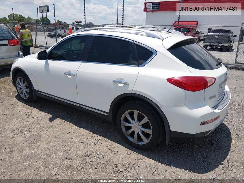 2017 Infiniti Qx50 VIN: JN1BJ0RR1HM417481 Lot: 45543329
