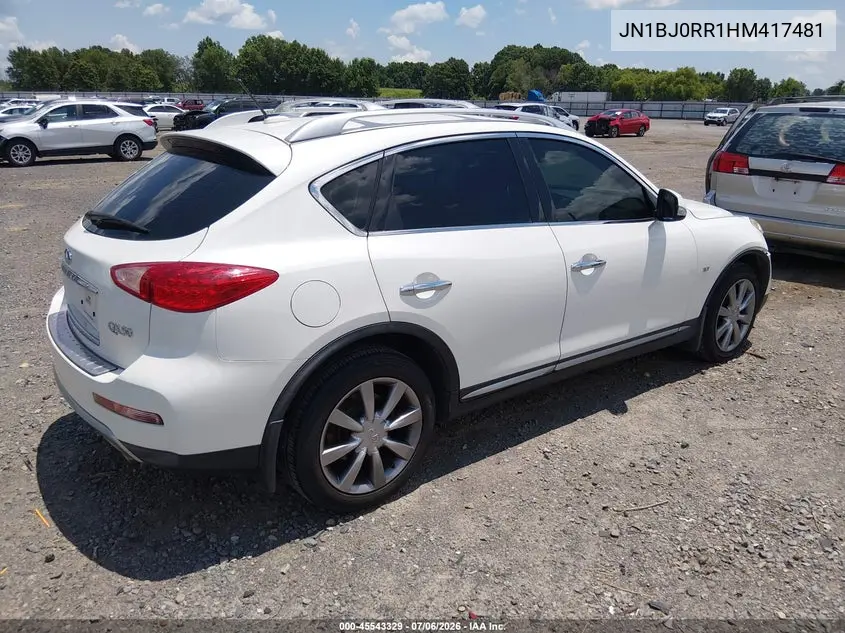 2017 Infiniti Qx50 VIN: JN1BJ0RR1HM417481 Lot: 45543329