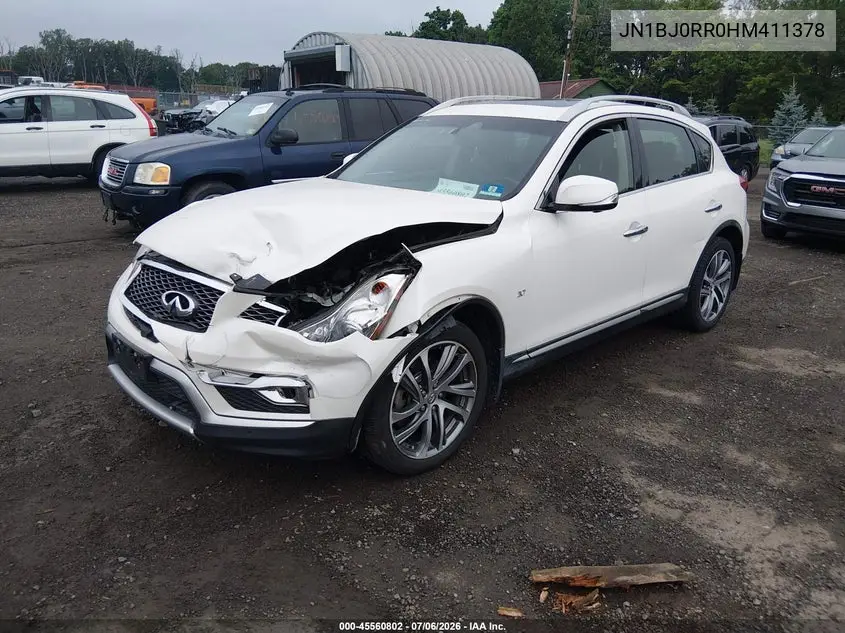 2017 Infiniti Qx50 VIN: JN1BJ0RR0HM411378 Lot: 45560802