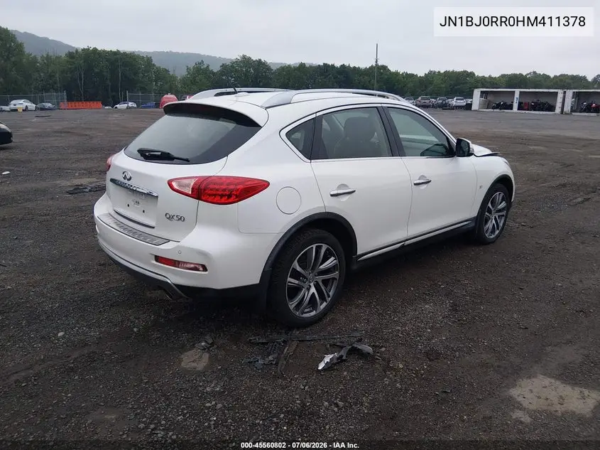 2017 Infiniti Qx50 VIN: JN1BJ0RR0HM411378 Lot: 45560802