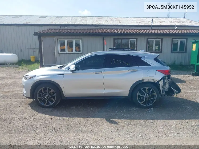 2019 Infiniti Qx50 Essential/Pure VIN: 3PCAJ5M30KF145952 Lot: 12627184