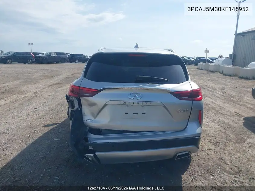2019 Infiniti Qx50 Essential/Pure VIN: 3PCAJ5M30KF145952 Lot: 12627184