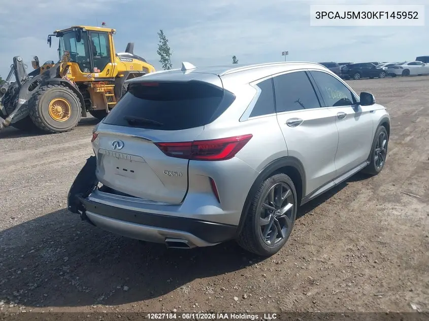 2019 Infiniti Qx50 Essential/Pure VIN: 3PCAJ5M30KF145952 Lot: 12627184