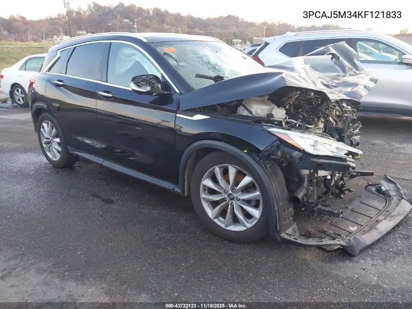 3PCAJ5M34KF121833 2019 Infiniti Qx50 Essential