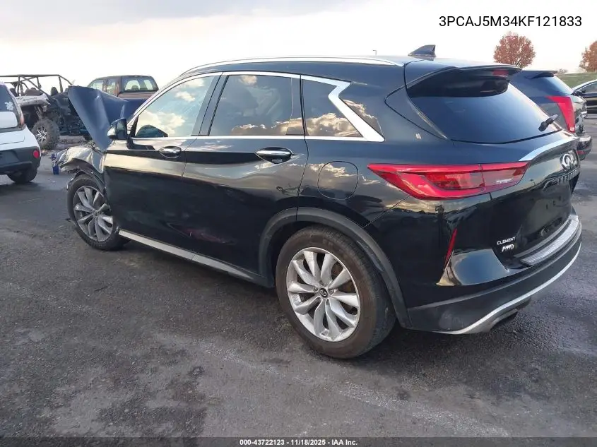 3PCAJ5M34KF121833 2019 Infiniti Qx50 Essential