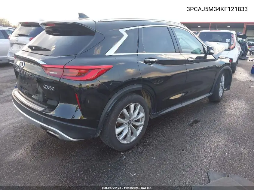 3PCAJ5M34KF121833 2019 Infiniti Qx50 Essential