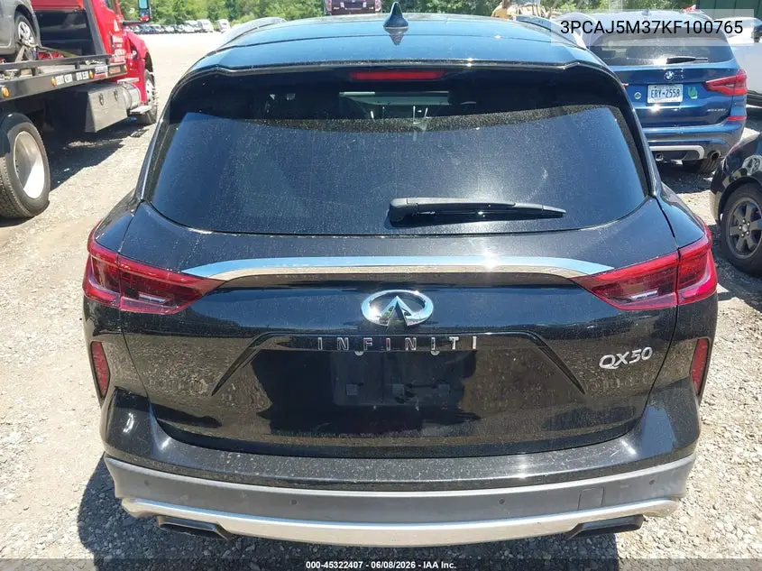 2019 Infiniti Qx50 Essential VIN: 3PCAJ5M37KF100765 Lot: 45322407