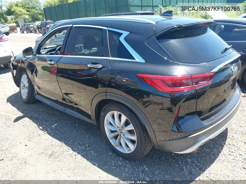 2019 Infiniti Qx50 Essential VIN: 3PCAJ5M37KF100765 Lot: 45322407