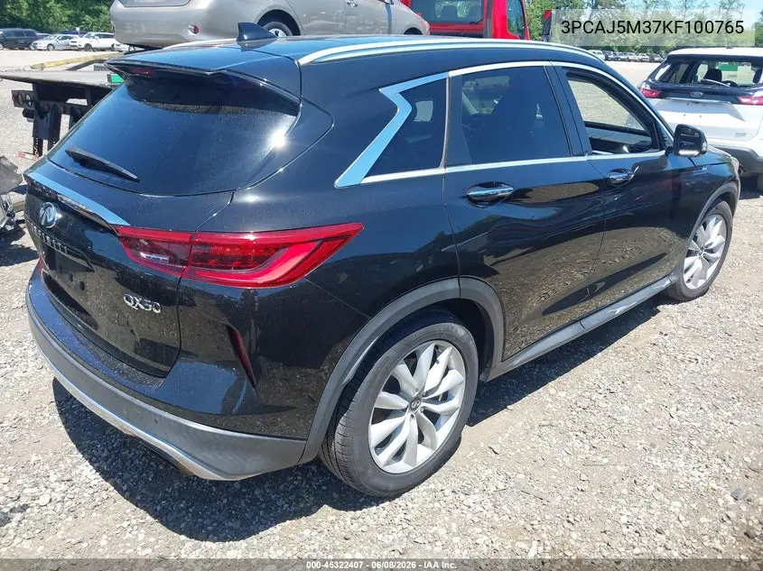 2019 Infiniti Qx50 Essential VIN: 3PCAJ5M37KF100765 Lot: 45322407