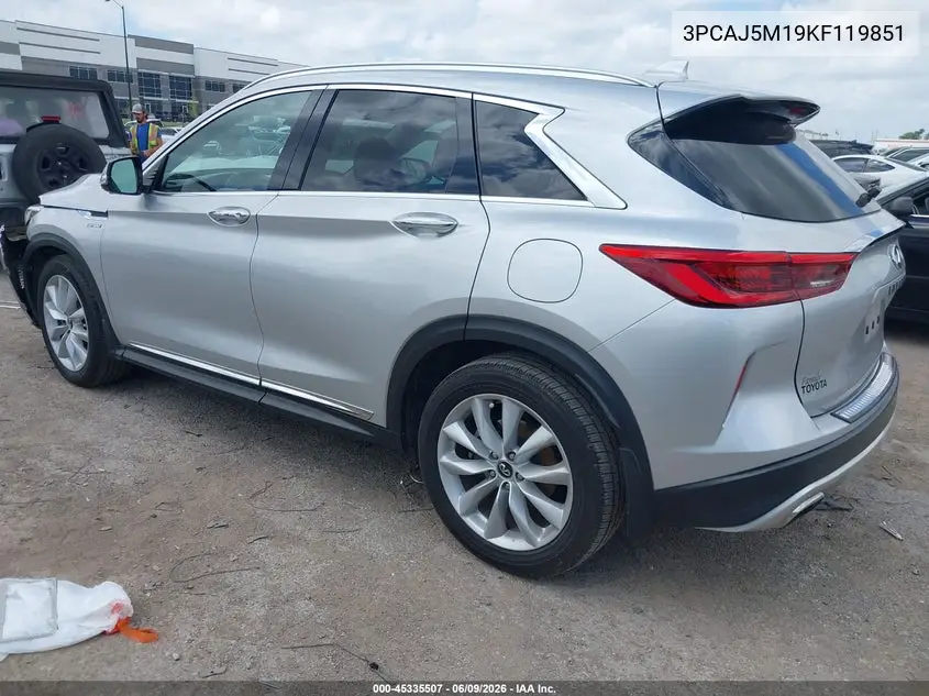 2019 Infiniti Qx50 Essential VIN: 3PCAJ5M19KF119851 Lot: 45335507