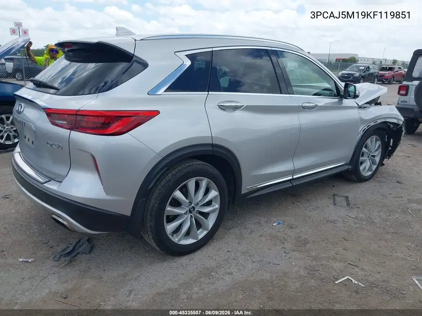 2019 Infiniti Qx50 Essential VIN: 3PCAJ5M19KF119851 Lot: 45335507