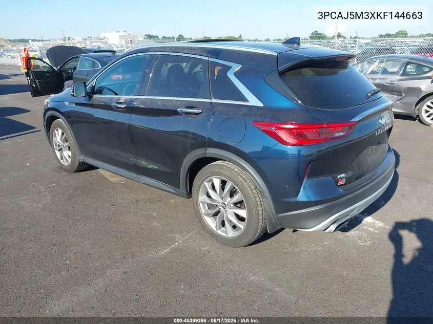 2019 Infiniti Qx50 Luxe VIN: 3PCAJ5M3XKF144663 Lot: 45399396