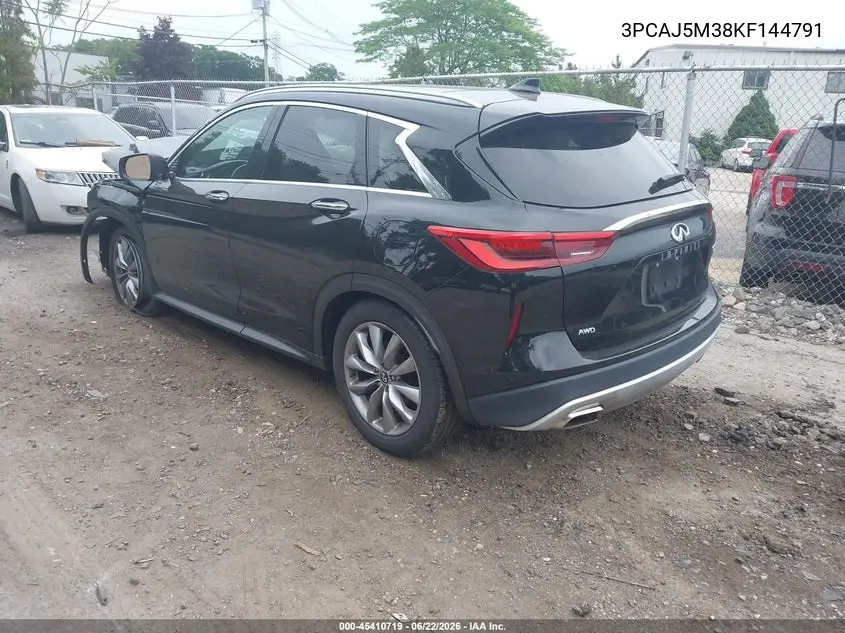 2019 Infiniti Qx50 Luxe VIN: 3PCAJ5M38KF144791 Lot: 45410719