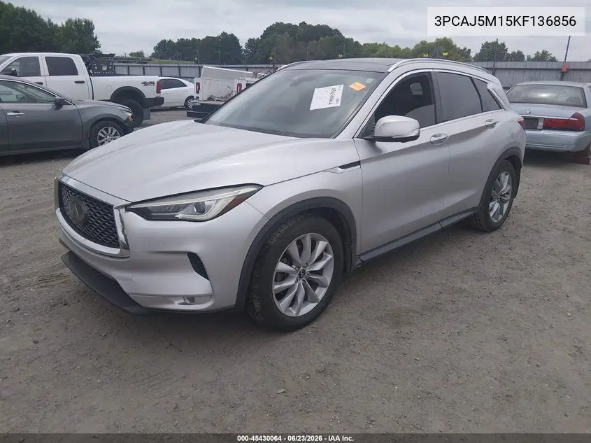 2019 Infiniti Qx50 Luxe VIN: 3PCAJ5M15KF136856 Lot: 45430064
