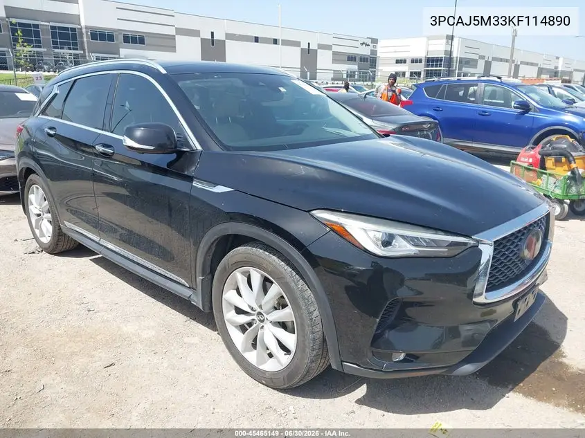 2019 Infiniti Qx50 Essential VIN: 3PCAJ5M33KF114890 Lot: 45465149