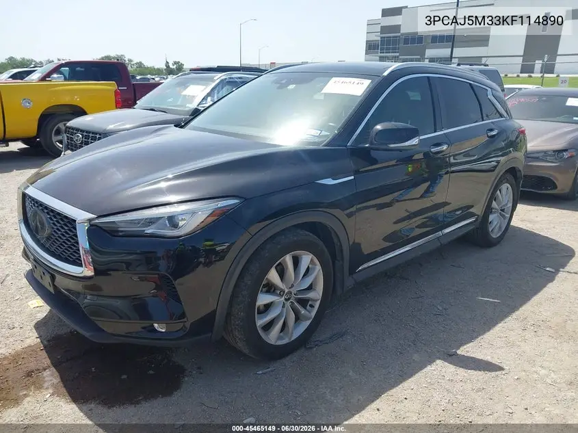 2019 Infiniti Qx50 Essential VIN: 3PCAJ5M33KF114890 Lot: 45465149