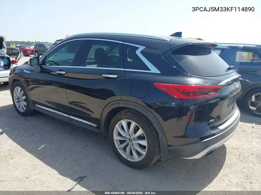 2019 Infiniti Qx50 Essential VIN: 3PCAJ5M33KF114890 Lot: 45465149