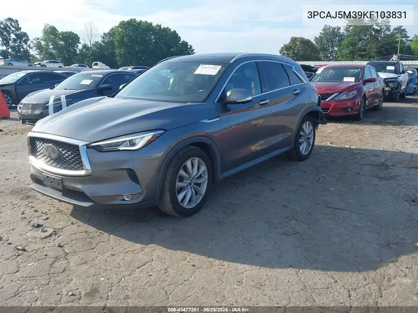 2019 Infiniti Qx50 Essential VIN: 3PCAJ5M39KF103831 Lot: 45477281