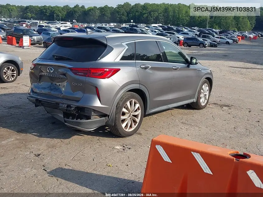 2019 Infiniti Qx50 Essential VIN: 3PCAJ5M39KF103831 Lot: 45477281