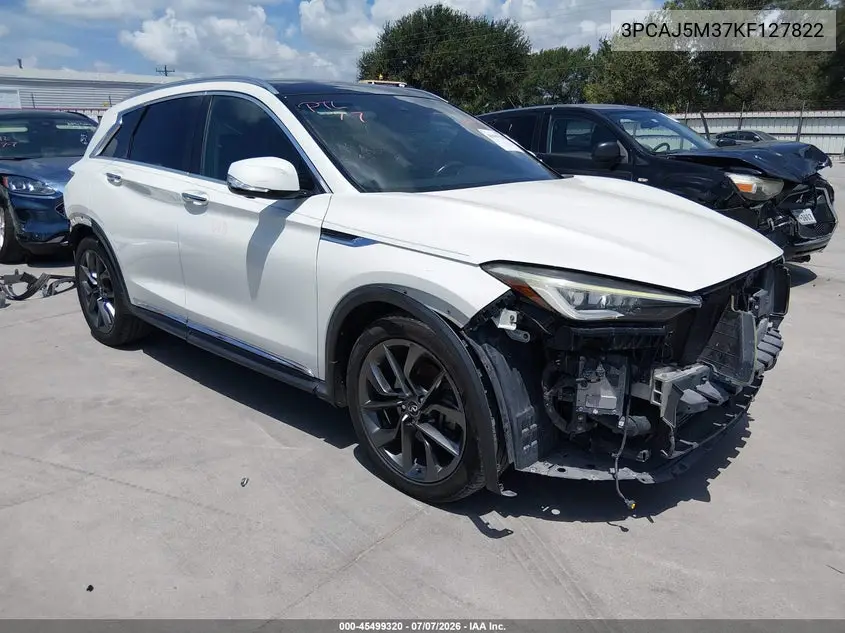 2019 Infiniti Qx50 Essential VIN: 3PCAJ5M37KF127822 Lot: 45499320