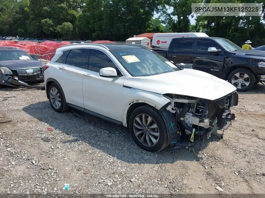 2019 Infiniti Qx50 Luxe VIN: 3PCAJ5M13KF125225 Lot: 45507348