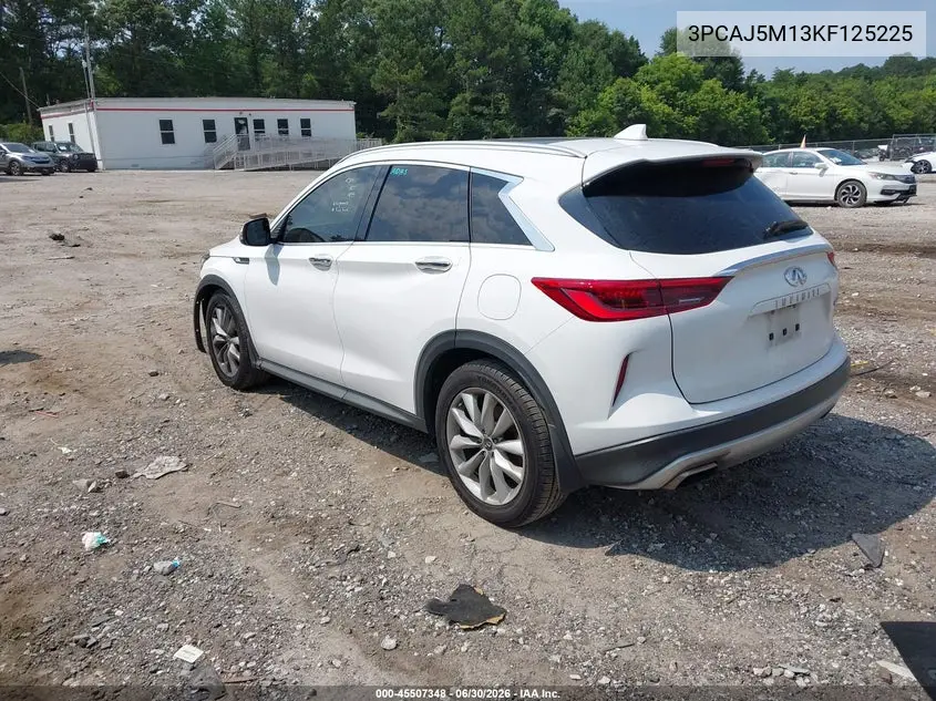 2019 Infiniti Qx50 Luxe VIN: 3PCAJ5M13KF125225 Lot: 45507348