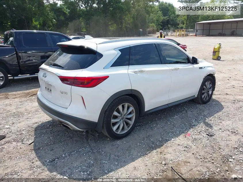 2019 Infiniti Qx50 Luxe VIN: 3PCAJ5M13KF125225 Lot: 45507348