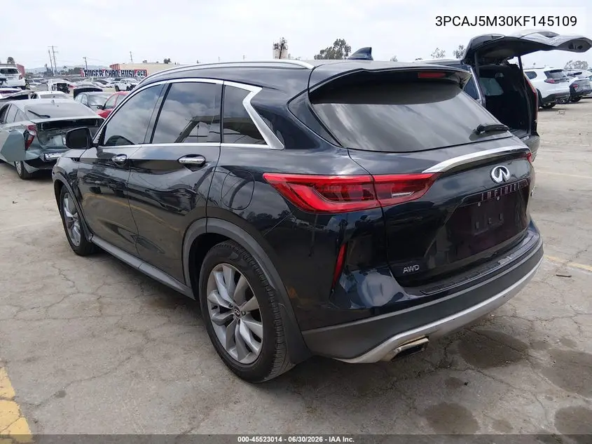 2019 Infiniti Qx50 Luxe VIN: 3PCAJ5M30KF145109 Lot: 45523014