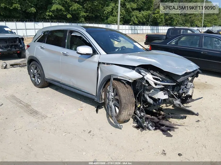 2019 Infiniti Qx50 Essential VIN: 3PCAJ5M19KF119090 Lot: 45531008