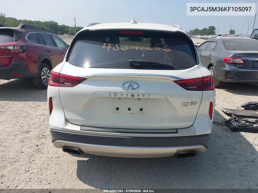 2019 Infiniti Qx50 Essential VIN: 3PCAJ5M36KF105097 Lot: 45541263