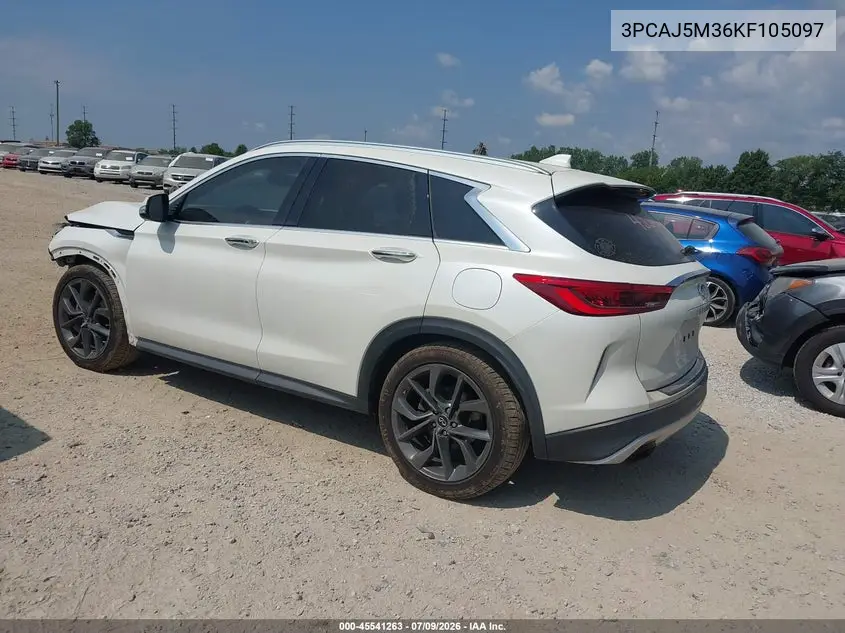 2019 Infiniti Qx50 Essential VIN: 3PCAJ5M36KF105097 Lot: 45541263